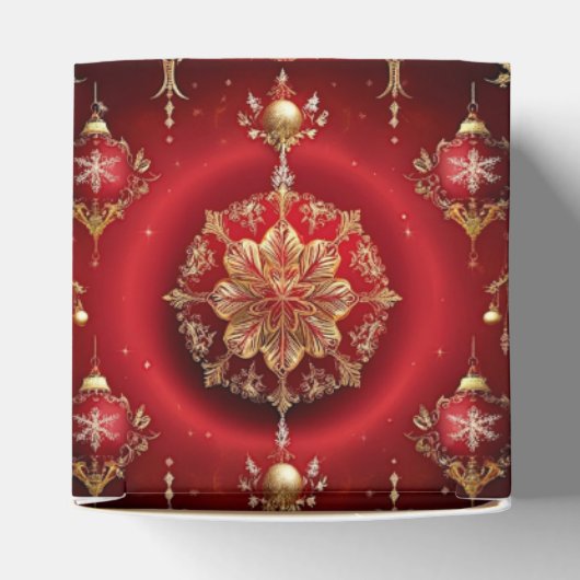 Rote Dekorative Ornamente Geschenkboxen Geschenkschachtel (Oben)