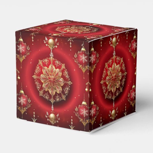 Rote Dekorative Ornamente Geschenkboxen Geschenkschachtel (Rückseite)