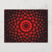 Rote dekorative Postkarte (Vorderseite)
