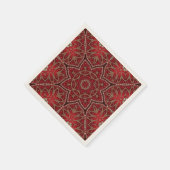 Rote Dekorative Servietten (Ecke)