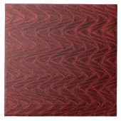 Rote dekorative Wavy Keramik Tile Fliese (Vorderseite)