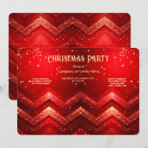 Rote Dekorative Weihnachts-Glitzer-Feierparty