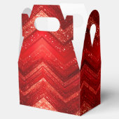 Rote dekorative Weihnachtsfeiertage Glitzer Gesche Geschenkschachtel (Geöffnet)