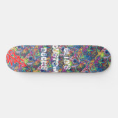 rote des Sb trippy/weiße Logoplattform Skateboard (Horizontal)