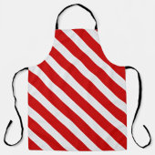 Rote Diagonalstreifen Schürze (Vorderseite)
