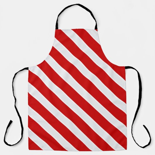 Rote Diagonalstreifen Schürze (Vorderseite)