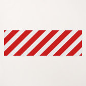 Rote Diagonalstreifen Yogamatte (Vorderseite (Horizontal))