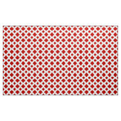 Rote Diamanten auf weißem geometrischem Gewebe Stoff (Yard (91,4 cm))