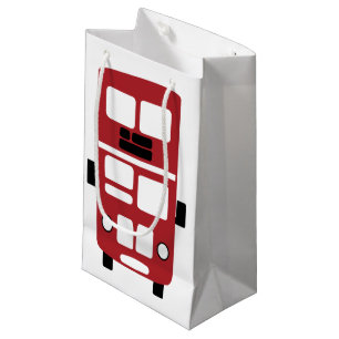 Rote Doppeldeckerbus-Geschenktasche Kleine Geschenktüte