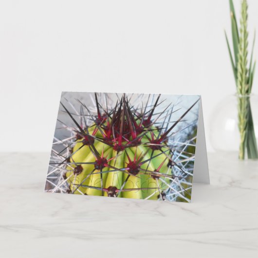 Rote Dorn-Produkte Karte (Vorderseite)