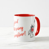 Rote Dosenkreatur-Kaffeetasse Tasse (VorderseiteRechts)