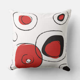 ROTE DOTS-DESIGN-Retro-Kissen Kissen