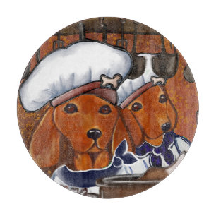 Rote Doxies Schneidebrett