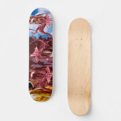 Rote Drache-Fantasie Skateboard (Vorderseite)