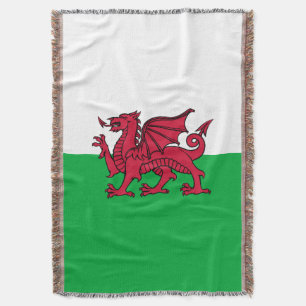 Rote Drache keltische Flagge von Wales & Walisisch Decke