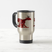 Rote Drache-Reise-Tasse Reisebecher (Vorderseite Links)