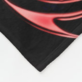 Rote Drache-Spritzpistolen-Kunst-Fleece-Decke Fleecedecke (Ecke)