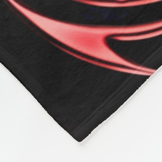 Rote Drache-Spritzpistolen-Kunst-Fleece-Decke Fleecedecke (Ecke)