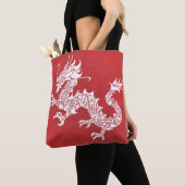 rote Drache-Tasche Tasche (Von Nahem)