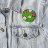 Rote Drachenfrucht auf Grün Button (Beispiel)