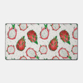 Rote Drachenfrucht auf Weiß Schreibtischunterlage (Vorderseite)