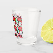 Rote Drachenfrucht Schnapsglas (Rechts)