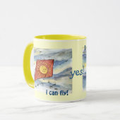 Rote Drachenkaffee-Tasse Tasse (Vorderseite Links)