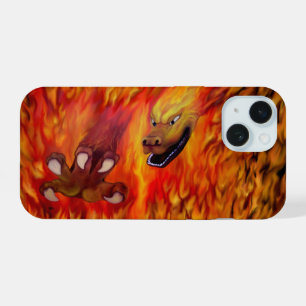 Rote Drachenklaue iPhone 15 Hülle