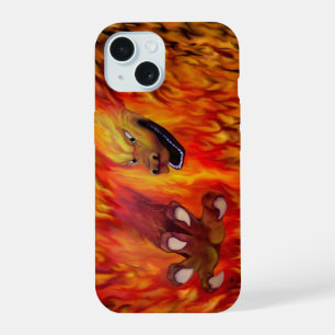Rote Drachenklaue iPhone 15 Hülle