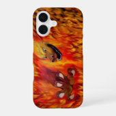 Rote Drachenklaue iPhone 16 Hülle (Rückseite)