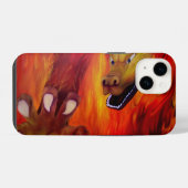 Rote Drachenklaue iPhone Hülle (Rückseite (Horizontal))
