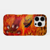 Rote Drachenklaue iPhone Hülle (Rückseite (Horizontal))