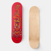 Rote Drachenkunst Skateboard (Vorderseite)