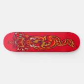 Rote Drachenkunst Skateboard (Horizontal)