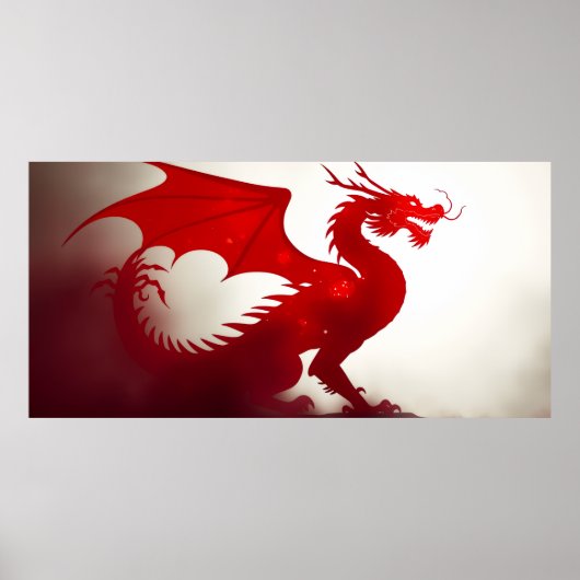 Rote Drachenwut Poster (Vorne)