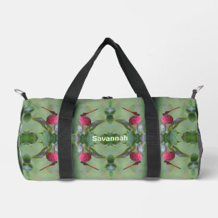 Rote Dragonfly Abstrakt Personalisiert Duffle Bag