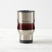 Rote Dragonfly Emblem Travel Mug Reisebecher (Mittel)