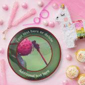 Rote Dragonfly Natur Personalisiertes Party Pappteller (Party)