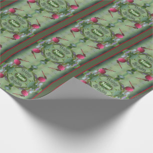 Rote Dragonfly Personalisiert Geburtstag Geschenkpapier