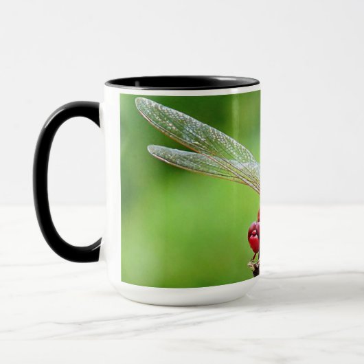 Rote Dragonfly-Tasse Tasse (Links)