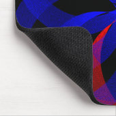 Rote drehende Akzent-Geometrie-Mauspad Mousepad (Ecke)