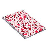 Rote Dreiecke auf weißem Hintergrund Notizblock (Rechte Seite)