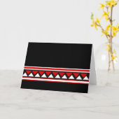 Rote Dreiecke Karte (Gelbe Blume)