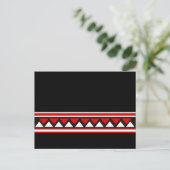 Rote Dreiecke Postkarte (Stehend Vorderseite)