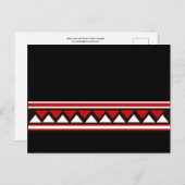 Rote Dreiecke Postkarte (Vorne/Hinten)