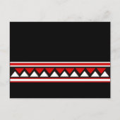 Rote Dreiecke Postkarte (Vorderseite)