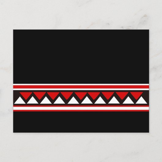 Rote Dreiecke Postkarte (Vorderseite)