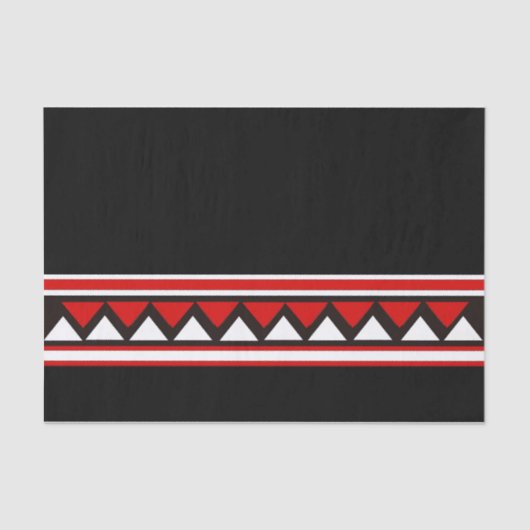 Rote Dreiecke Seidenpapier (Vorderseite)