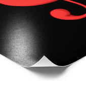 Rote dreieckige Klettmusik-Abbildung. Fotodruck (Ecke)