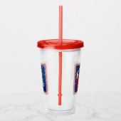 Rote Dresskane aus dem Angel Cat in Sky Acryltrinkbecher (Rechts)